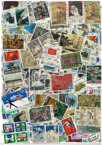 Japan Cancelled Stamp Collection 100 Different Stamps