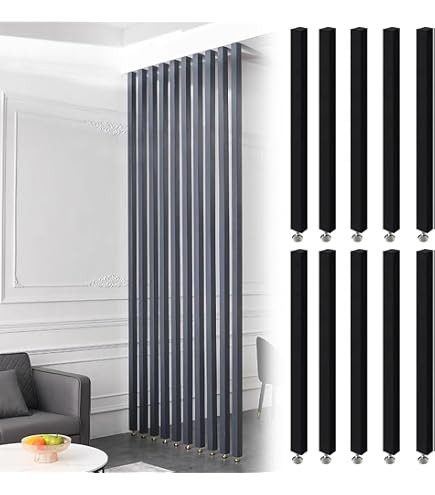 Home Privacy Screens Partition Post, Colonne de séparation en bois massif for hôtel et bureau/Séparateur d'espace polyvalent, Tige de séparation de pièce facile à installer(2pcs,70cm/2.3ft