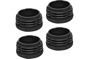 Tappi Tubi,moinkerin 4 Pezzi Tappi in Plastica Rotondo 20X20mm Inserti del Tubo per Tubo in Metallo, Sedie, Divani, Tavoli, Ripiani