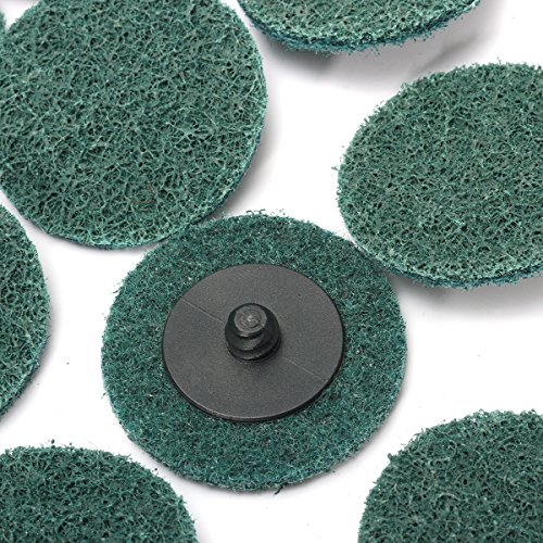(Promotions)Baban 25tlg Schleifscheiben 2 “ Feines Grit Premium Grade Reinigung Conditioning Roll Lock Oberfläche Grün - 3