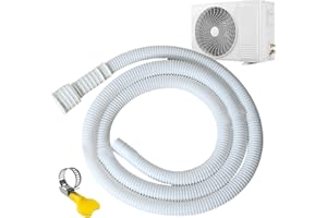 WSCWL Drain hose for dehumidifier, drain hose for air conditioners, washing machine inlet hose, with connection clip, for air conditioners, washing machine