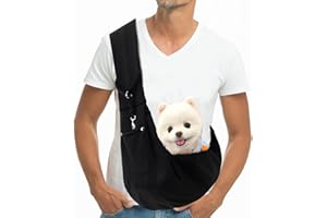 TBCZVX Puppy Sling,Shoulder Bag Sling Bag Portable for Outings Pet Carrier Daily Dog or Cat Walking Dog Carriers for Small Dogs Fashionable and Good-Looking Dog Carrier for Stroll