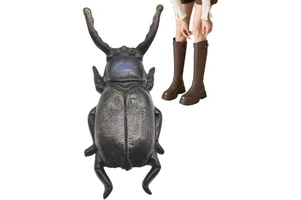 Stövelknekt i gjutjärn – Beetles Garden Cowboy skoborttagare, robust metallkonstruktion, handsfree stövelutdragare, förstärkt för utomhusskor