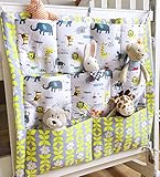 Kinderbett Hängeorganizer, Kinderzimmer hängende Aufbewahrung Windeln Organizer praktische Ordnungssysteme Süß Karikatur 50*60cm - 2