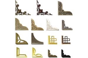 Gativs Coins Livres 60 Pièces Métal Coin Bord Protecteur Protections d'angle en Métal pour Livres Protecteurs en Métal pour Coins de Livre Metal Album Scrapbook Coin Album Photo Coins Décorations