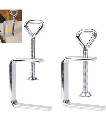 Morsetti A C Per Lavorazione Legno - 2 Pezzi Larghezza Regolabile - Argento - Foto 3