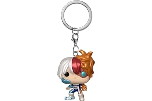 Funko Pop! Keychain: My Hero Academia (MHA) - Todoroki - Métallique - My Hero Academia and 2 - Mini-Figurine en Vinyle à Collectionner Porte-clés Fantaisie - Cadeau de Noël - Idée de Cadeau