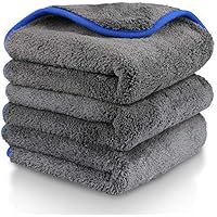 Gifort 3X Panno in Microfibra, Panno in Microfibra per Auto, Panno per lucidatura per la Cura dell'auto, 1200GSM, qualità Premium per Uso Professionale per la Cura dell'auto o la casa