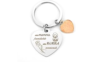 TWIDELS Regalo Nonna Portachiavi Nonna Donna Compleanno Regalo per Nonna Regalo Compleanno Nonna Regalo Nonni Idee Regalo per Nonna Idee Regalo Donna Regalo Compleanno Donna Festa Della Mamma Idee Regalo