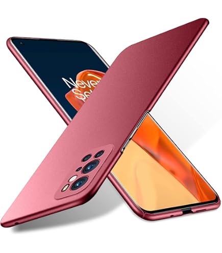 Bastmei OnePlus 9 5G Hülle – Ultradünn, Kratzfest, Mattiert & Rutschfest Mit Kameraschutz (Schwarz)