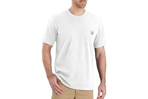 Carhartt Relaxed Fit Heavyweight Short-Sleeve K87 Pocket T-Shirt Maglietta da Lavoro Utility Uomo (Pacco da 1)