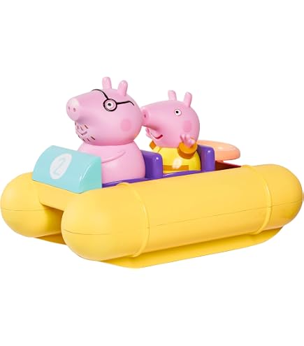 Bateau De Bain Peppa Pig – Papy Pig Toomies – 4 Parties Avec Arroseurs & Moulin à Eau, Dès 18 Mois, Multicolore