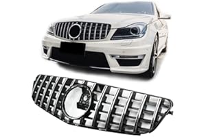 ‎GCP GCP Grill Sport Kühlergrill Chrom passt für Mercedes W204 PANAMERICANA AMG GT DESIGN