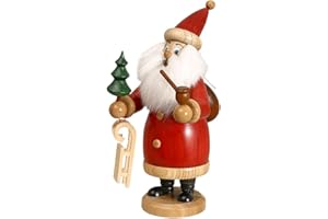 EMNY DWU Original Erzgebirgischer Räuchermann® Weihnachtsmann rot mit Geschenke #990/R