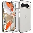 RIGGEAR Shockproof Clear Hybrid Armor Back Cover Case Compatible with Google Pixel 9 Pro XL (Transparent PC with TPU Bumper)