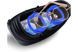 PECOOVR Rubber Glasses Spacer for PSVR 2, Silicone Lens Protector Compatible with PlayStation VR2, Anti-Scratch Adapter Ring Insert for PS5 VR2 Myopia Glasses Wears Improve VR Gaming Experience (Blue)