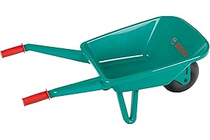 Theo Klein 2770 Taczka ogrodowa Bosch I Solidnie wykonana i wysokiej jakości taczka dla dzieci I Dla dzieci w wieku od 18 miesiąca życia