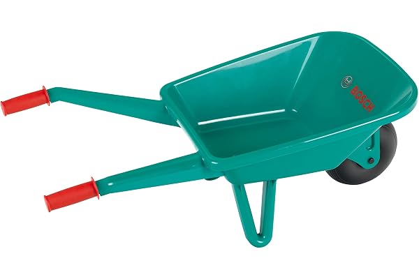 Theo Klein 2770 Bosch skottkärra för trädgården I Robusta, högkvalitativa skottkärror för barn I Anti-UV I Leksaker för barn från 18 månader och uppåt
