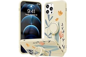 Yoedge Soporte Anillo Funda Compatible con Huawei Mate 20 Lite 6,3 Pulgada, Silicona Antigolpe Carcasa con 360 Grados Giratorio Kickstand TPU Bumper Protección patrón Cover Huawei Mate 20 Lite, Flor
