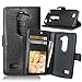 Produktbild Nancen LG LEON LTE/C40/H340N H320 (4,5 Zoll) Lederhülle Neu Style Acht Farbe Weich PU Flip Case Ledertasche/Schutz Etui, Einfach Vintage Kollektion Karten Slot Foto Wallet Hülle Handy Tasche Zubehör