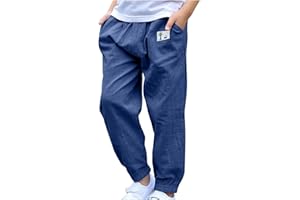 XINYUNZU Jungen Hose Jogginghose mit Elastischem Bund Kinder Leichte Pumphose Sweatpants Boys Cargohose Outdoorhose Baggy Hosen für 3-10 Jahre Alt