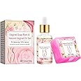 Fowybe 2 Pcs Vaginial Soap Bar | Soap Bars for Women Vaginal Wash | Handmade Natural Organic Cleansing Bar Feminine Wash Vaginial Deodorants, Ph Balance Rose Serums for Women Vaginal Care Soap