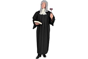 W WIDMANN MILANO Party Fashion - Disfraz Juez, Toga, Profesión, Tribunal, Abogado, Disfraces Carnaval