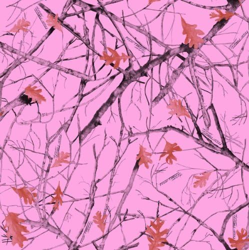 True Timber Camo Snowfall Fabric by The Yard, 60-Inch Wide, Pink by Springs Creative Products Group