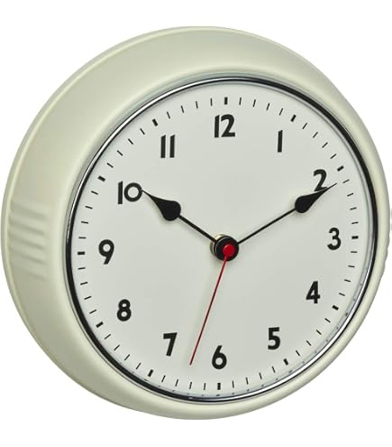 Orologio Da Parete TFA Dostmann Retro 60.3540.04 - Radiocomandato, Metallo Verde, Diametro 27 Cm