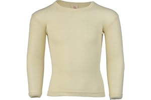 Engel Natur, canotta intima per bambini, a maniche lunghe, 100% lana (kbT)
