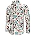 Produktbild Weihnachten Shirt Herren Hemd UFODB Männer T-Shirt Langarm Festlich Xmas Longshirt Freizeit Mode Sweatshirt Drucken Christmas Bluse Langarmshirt Herrenhemden Tops