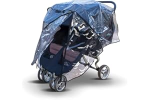 COVERANDCARRY Rain Cover for Bugaboo Donkey Duo2 Double, Made in The UK from Supersoft PVC