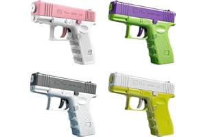 SSKHE 4 Pack Water Pistols, Manual Squirt Toys for Kids, Perfect Summer Pool, Beach, Outdoor Water Fighting Games, Set for Boys & Girls, for Summer Party Christmas