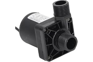 SPACNANA Brushless Centrifugal Pump DC12V 20W IPX8 Grade Mini Submersible Pump for Aquaponics Garden Fountain