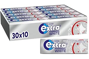 ‎EXTRA Extra Professional White, Zuckerfreier Kaugummi, Multipack mit 30x10 Dragees, Für frischen Atem