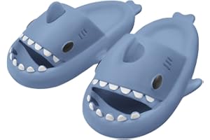 Dihope Ciabatte Squalo Donna Uomo Sandali Ciabatte Estive Comode Morbide Ciabatte Mare Antiscivolo Pantofole da Casa Piscina Spiaggia Originali Carine Shark Slippers