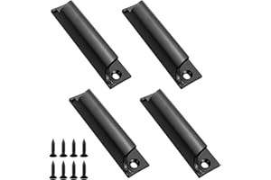 XZMCAT 4 Pcs Poignée de Porte de Terrasse, Poignée en Alliage D'aluminium, avec Vis en Acier Inoxydable, Maniglia Della Porta del Balcone, Ensemble de Poignées Polyvalentes et Sûres pour Fenêtres, Cassetti