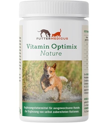 Futtermedicus Optimix Sensitive – Ergänzungsfutter Für Hunde 1500g | Vitamin- & Mineralstoff-Zusatz Für Pferd-Kartoffel-Diät