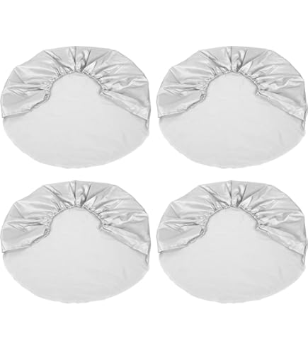 Bandenhoezen voor RV-wiel, 4 Stuks Zilver Waterdichte Zonbeschermers voor Boot Trailer Van SUV, 27-29 voor Auto RV SUV-vrachtwagenaanhangwagen