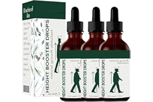 GOKAME Height Booster Drops, Height Growth Drops, Sci-Effect Height Growth Oil, Herbal Increase Height Essential Oil, Height Growth Oil for Adolescent Bone Growth, Increasing Height Body Taller Serum (3pcs)