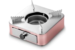 SCOUTTEEMO Mini réchaud à alcool de camping - Réchaud à alcool - Pour barbecue, barbecue, pique-nique, trekking