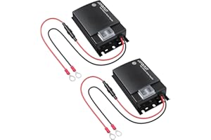 AUTOUTLET 2PCS Répulsif Ultrason Souris pour Voiture DC 12V Répulsif Ultrason Rongeur, Connexion à la Batterie de Voiture, avec Voyants de Travail, Nouvelle Version, Ligne d'Extension 50cm Nouveau