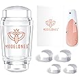 Modelones French Tip Tool- 6 Pcs Nail Stamp French Manicure Kit Suitable for DIY Together with Gel Nail Polish Art Tips Printing Tool Kit