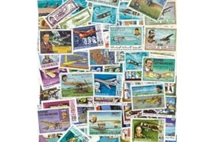PHILATEMA Avions - Collection de timbres différents Oblitérés (100)