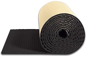 NIANTONG Panneau Acoustique Mural Mousse Insonorisante Mousse Acoustic pour Podcasting,Studios D'enregistrement,Bureaux,Apprentissage à Domicile,Panneaux Insonorisants(Size:20mm Thick(1*10m),Color:Noir)