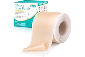 ODDROALLE Parches cicatrizantes 150 cm reutilizables - Tiritas cicatrizantes médicas para cesáreas & queloides, hipoalergénico, transpirable, impermeable