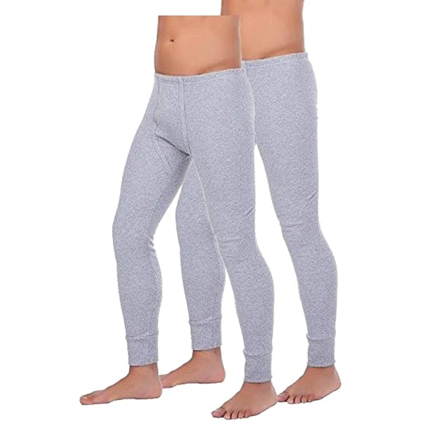 Lange onderbroek met gulp van katoen voor heren in Zwart - €31.99