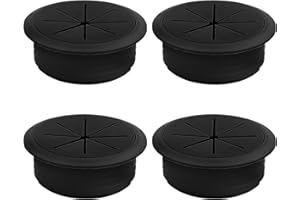 THETAG Passe Câble en Plastique, 4 Pièces Couvercle de Filetage de Câble 50mm Oeillets de Trou de Câble Passe Cable Bureau Pour les Meubles de Bureau Table Bureau d'ordinateu