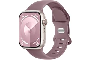 Charlam Pasek kompatybilny z zegarkiem Apple Watch 38 mm, 40 mm, 42 mm, 44 mm, 41 mm, 45 mm, 49 mm, dla mężczyzn i kobiet, miękki, silikonowy zamiennik paska do zegarka iWatch SE Series 9, 8, 7, 6, 5,