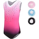 Sinoem Girls' Gymnastic Leotards Long Sleeve / Sleeveless Gradient Color Sparkly Leotard Dance Ballet Gymnastics Sports for G